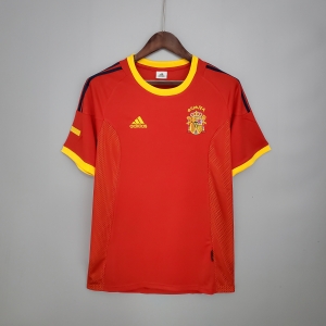 Retro Spain 2002 home Soccer Jersey