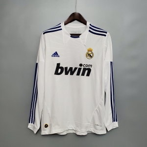 Retro Real Madrid 10/11 Long sleeve home Soccer Jersey