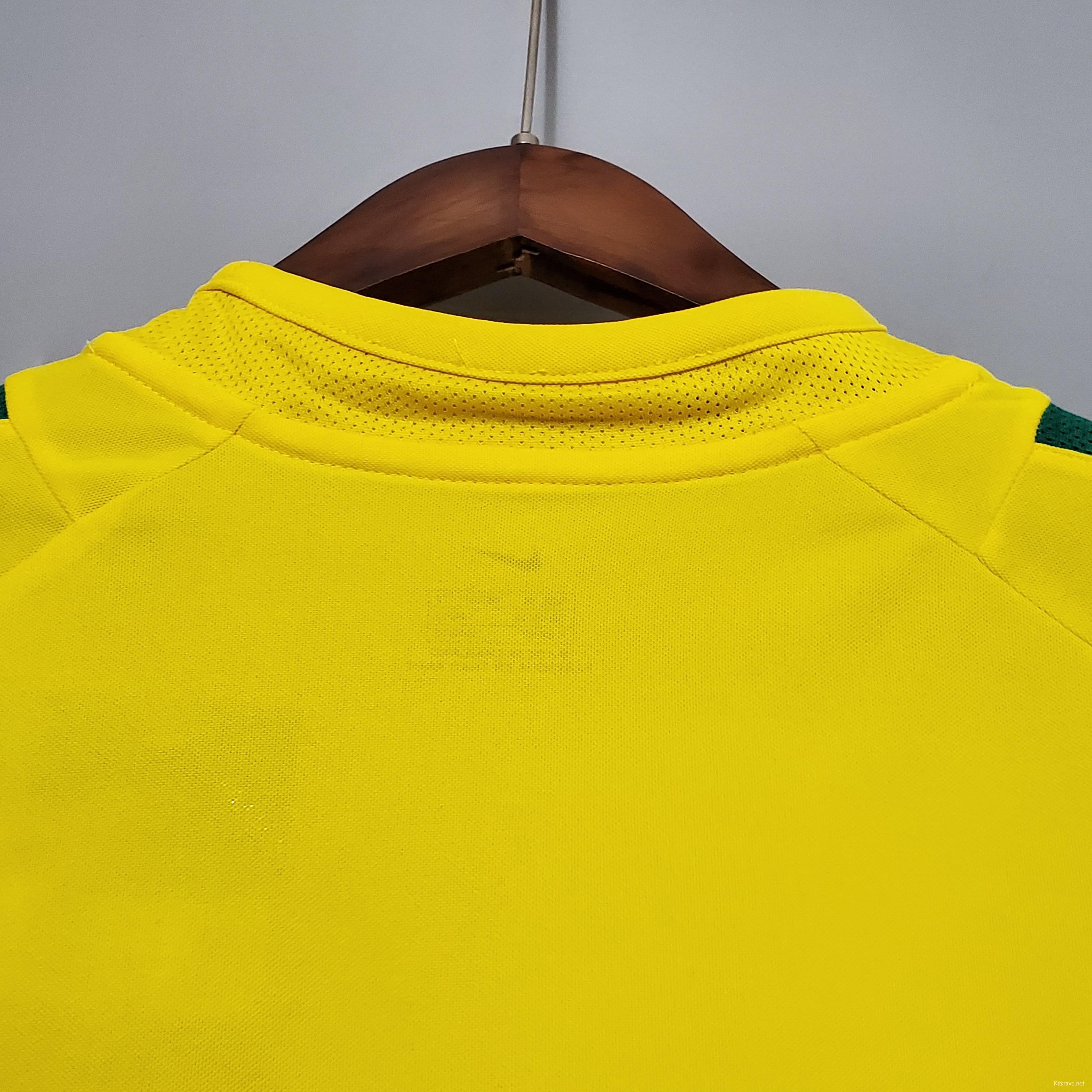 Retro 2002 Brazil home Soccer Jersey