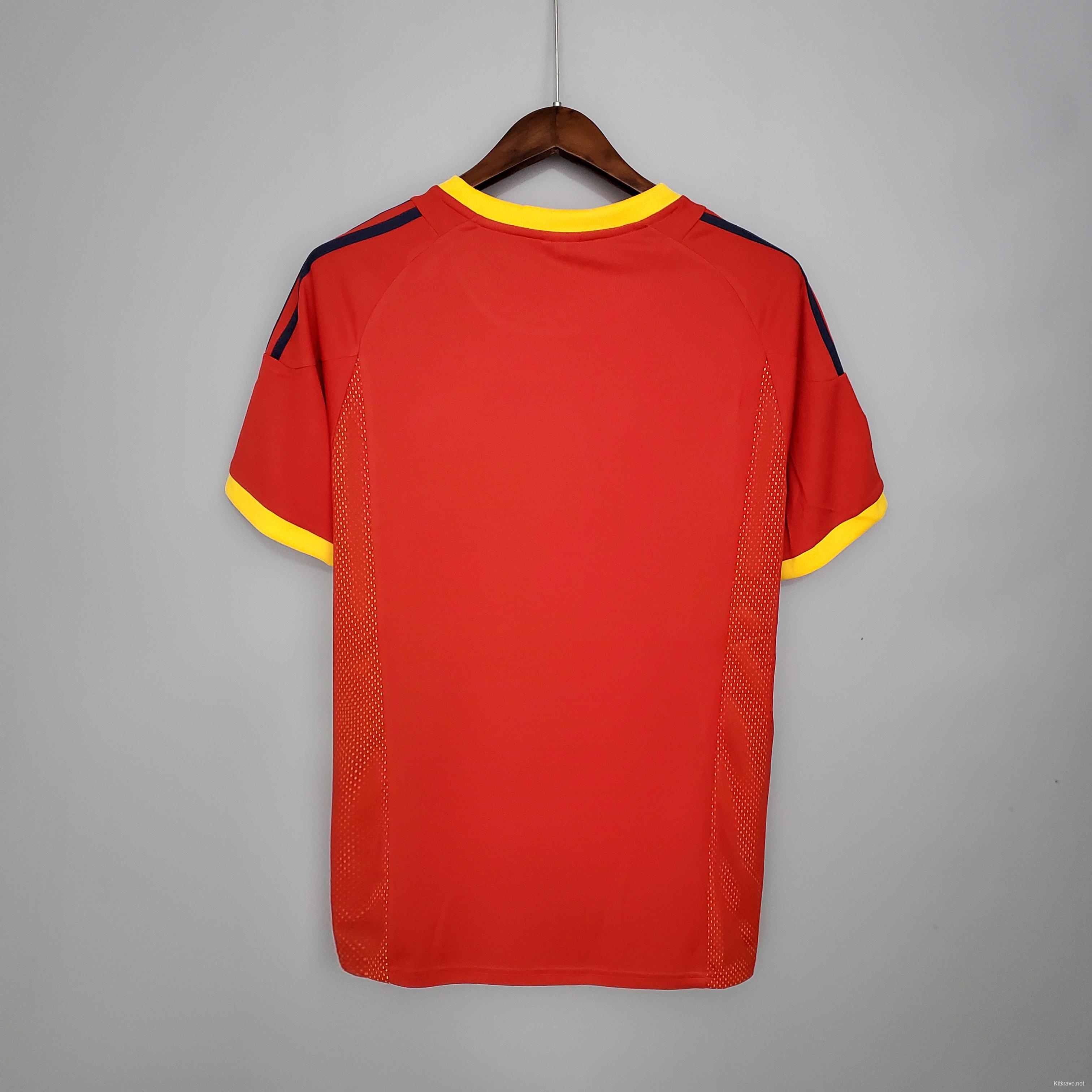 Retro Spain 2002 home Soccer Jersey