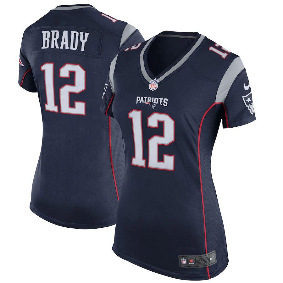 Women's Tom Brady Navy Blue Player Limited Team Jersey