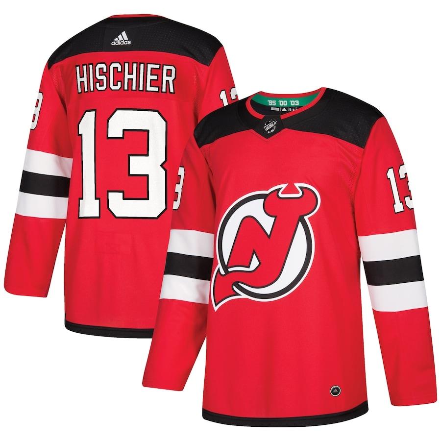 Youth Nico Hischier Red Player Team Jersey