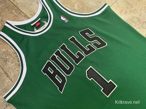 Men's Derrick Rose Green Retro Classic Team Jersey