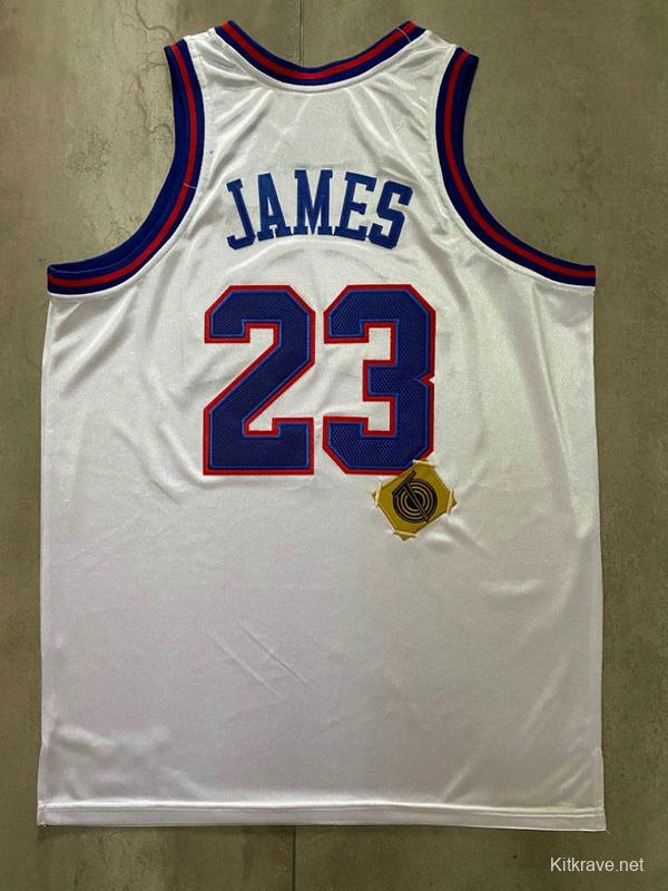 Men's LeBron James White Retro Classic Team Jersey