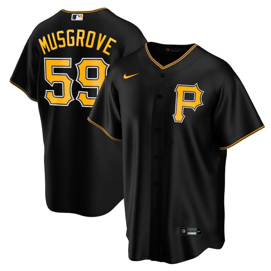 Men's Joe Musgrove Black Alternate 2020 Player Team Jersey