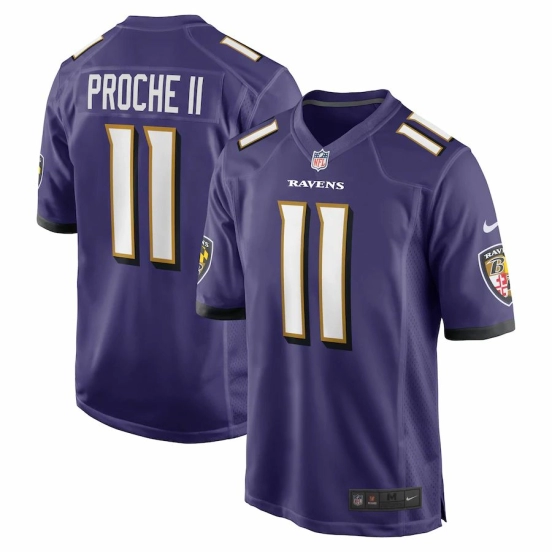 Men's James Proche II Purple Player Limited Team Jersey
