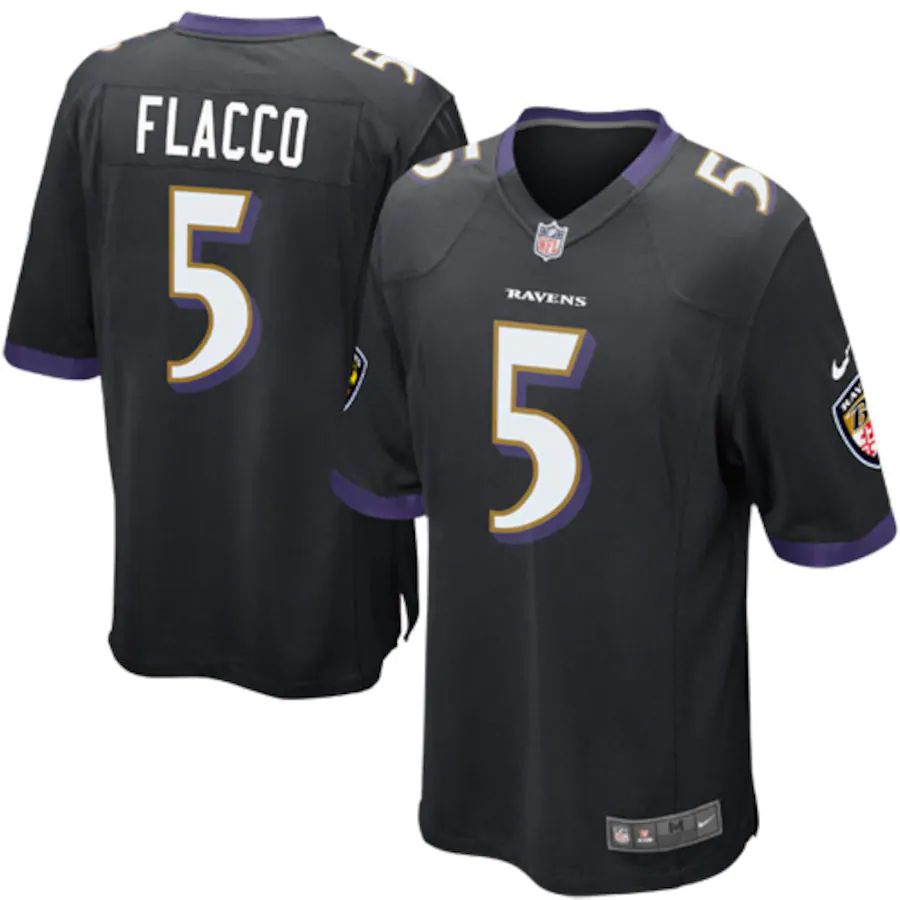 Youth Joe Flacco Black Alternate Player Limited Team Jersey