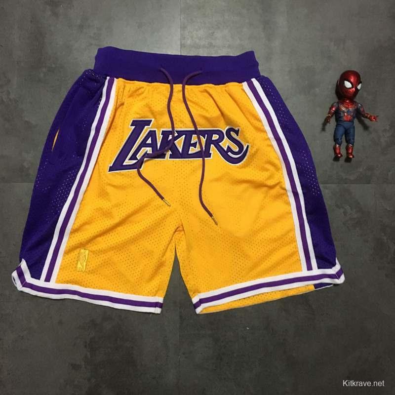 Men's Yellow Retro Classic Team Shorts