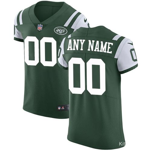 Men's Green Customized Elite Team Jersey