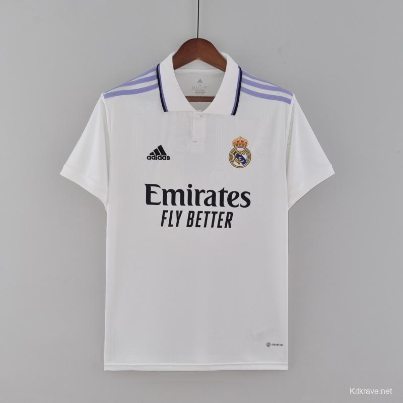 22/23 Real Madrid Home Soccer Jersey