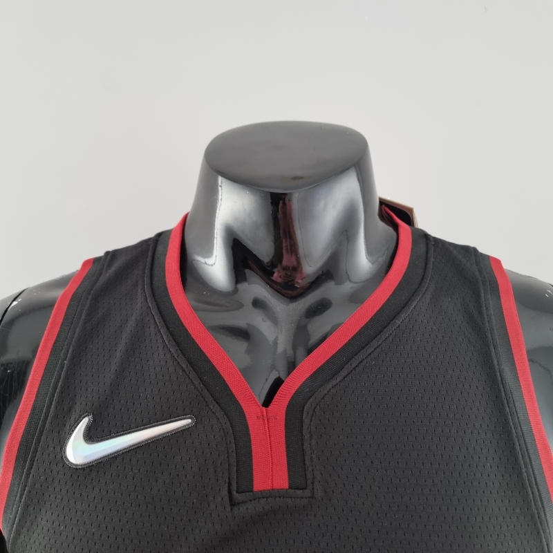 75th Anniversary Miami Heat OLADIPO#4 Black NBA Jersey