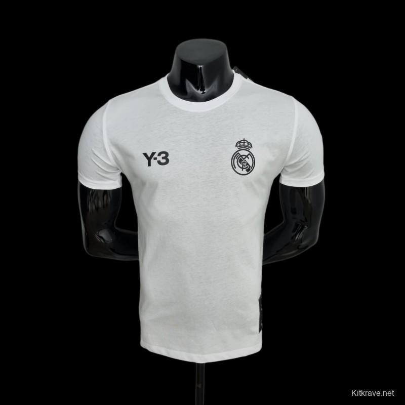 22/23 Real Madrid Y3 White T-Shirts #0056