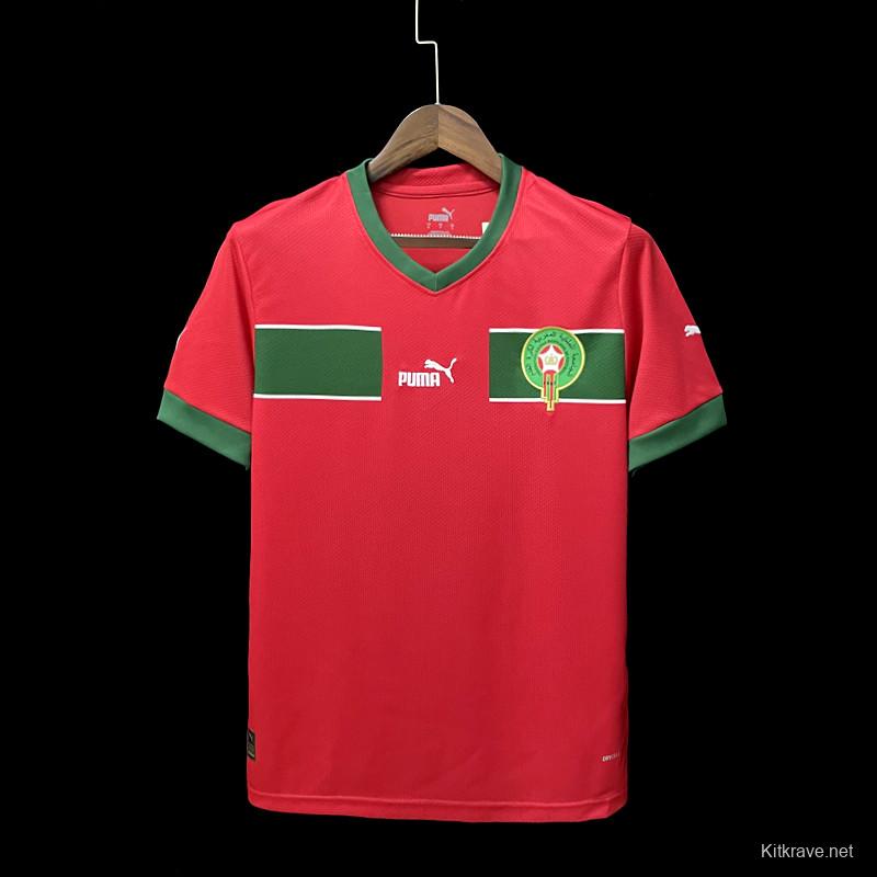 2022 Morocco Home Soccer Jersey