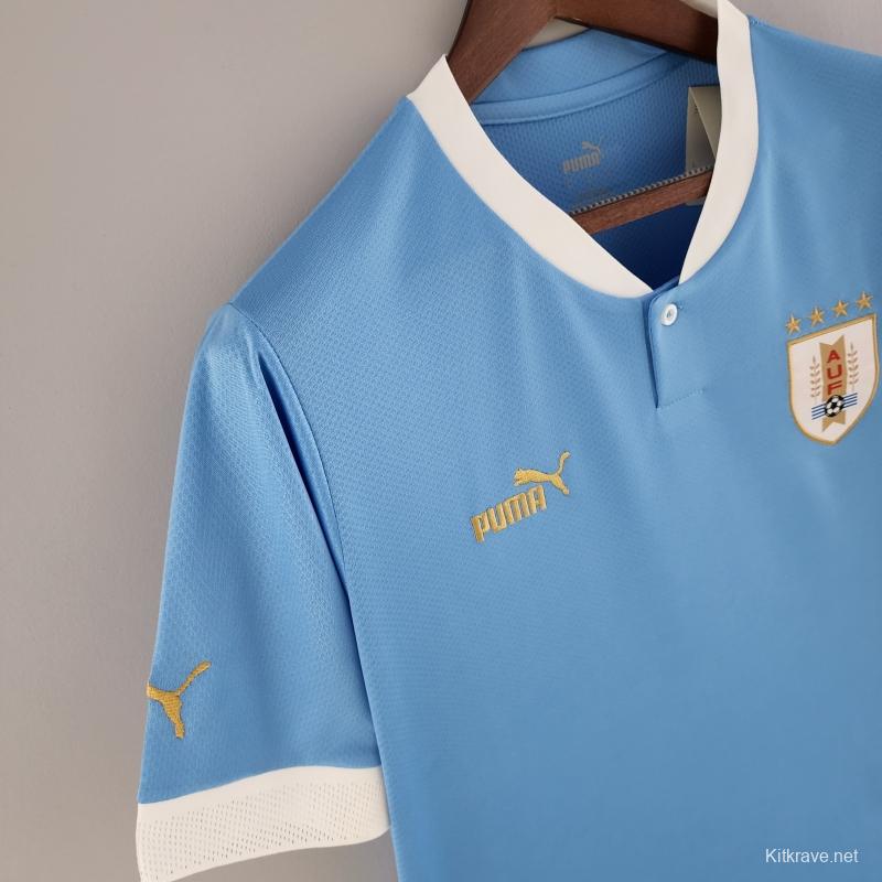 2022 Uruguay Home Soccer Jersey