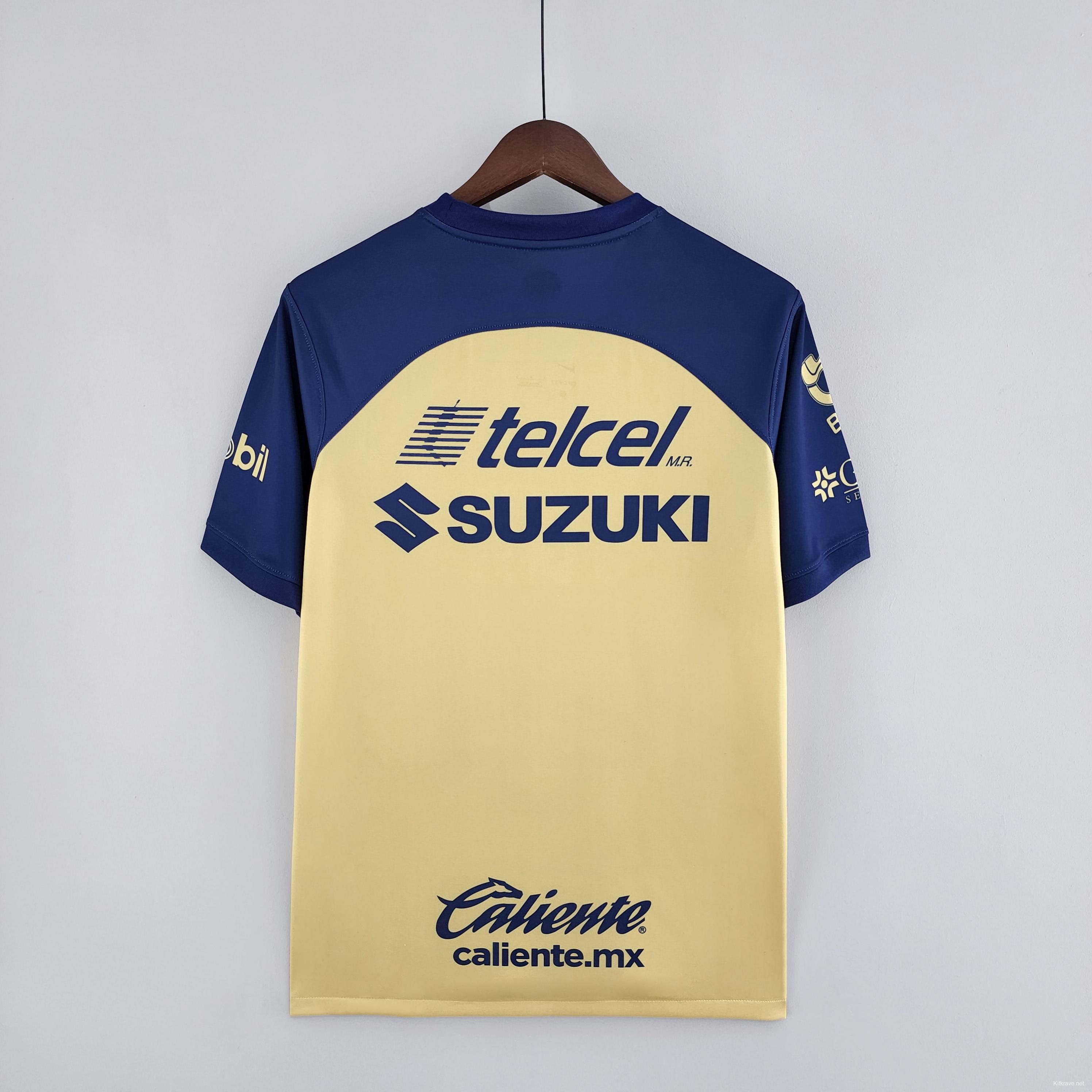 22/23 Pumas UNAM Mexiko Home Soccer Jersey