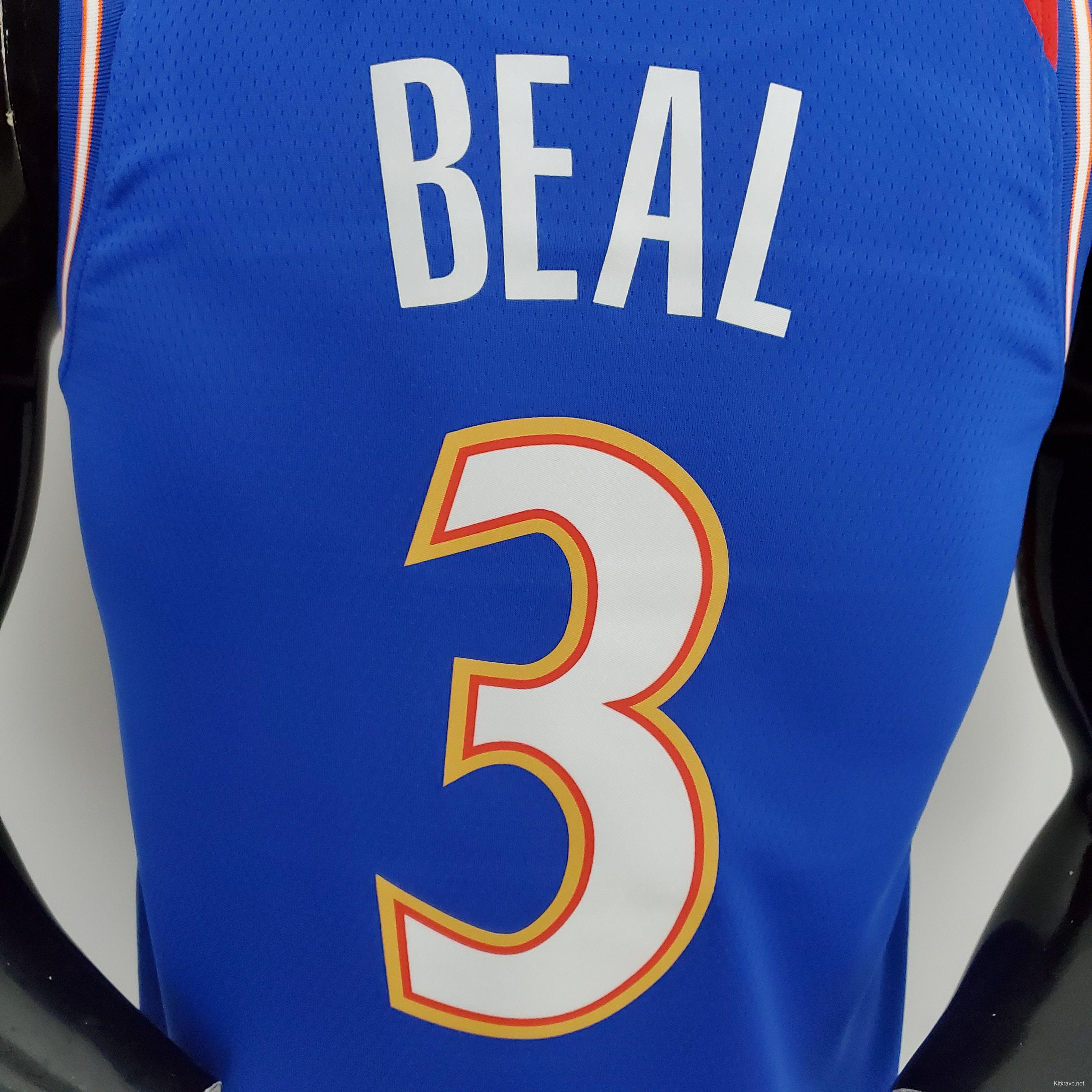 2022 Season Washington Wizards BEAL#3 Talent City Edition Blue Red NBA Jersey