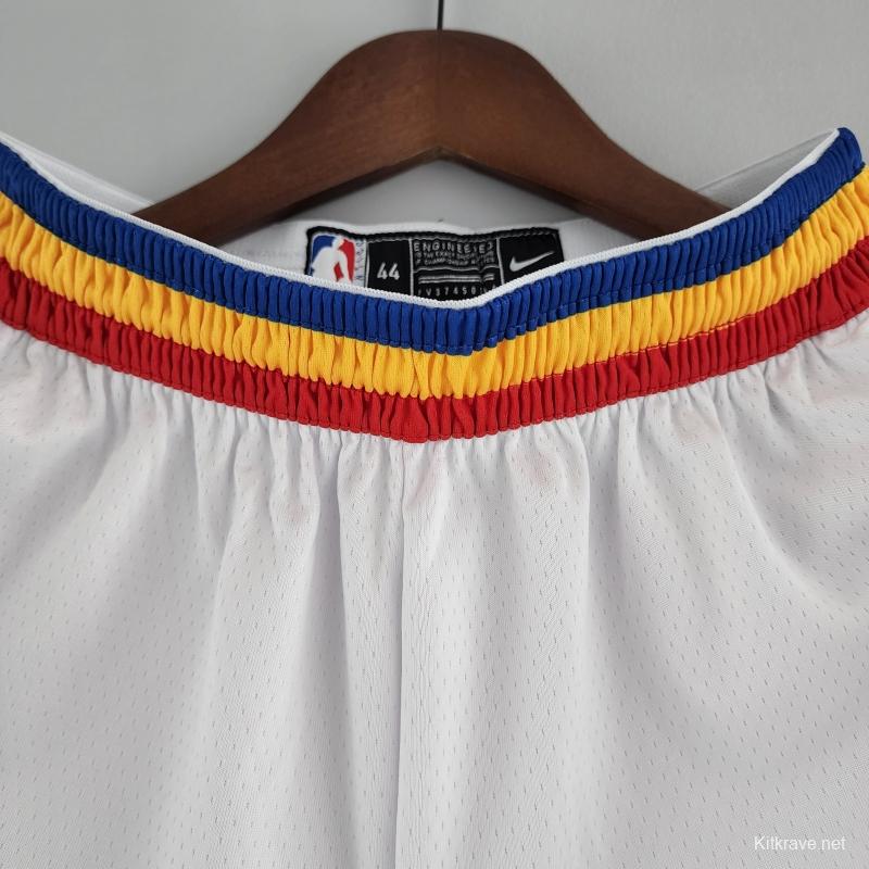 Golden State Warriors NBA Shorts White