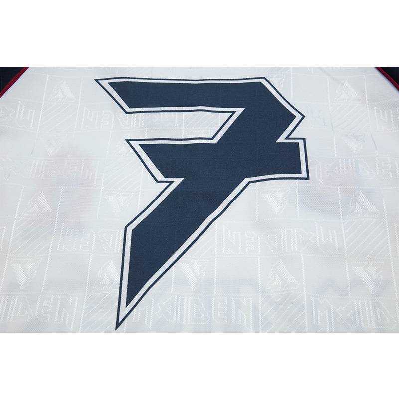 Retro 99/01 West Ham X Iron Maiden Away White Jersey With #7