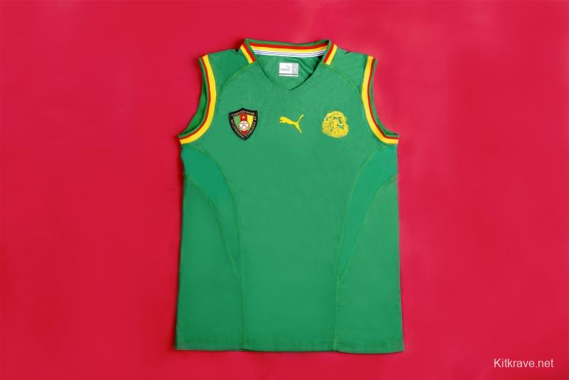 Retro 2002 Cameroon Home Soccer Jersey