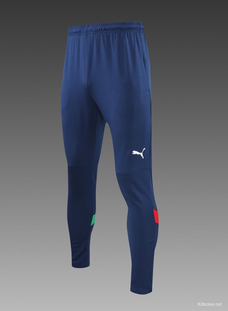 2022 Italy Blue Half Zipper Tracksuit