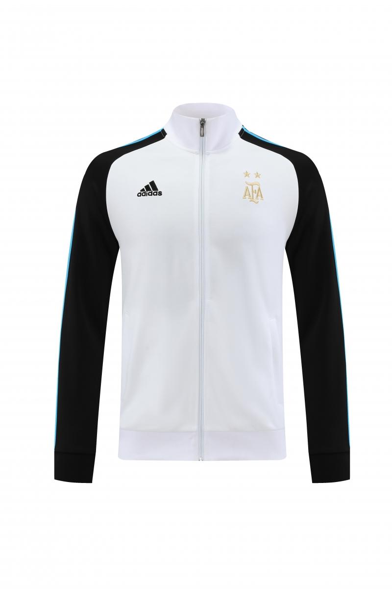 2022 Argentina White Full Zipper Tracksuit