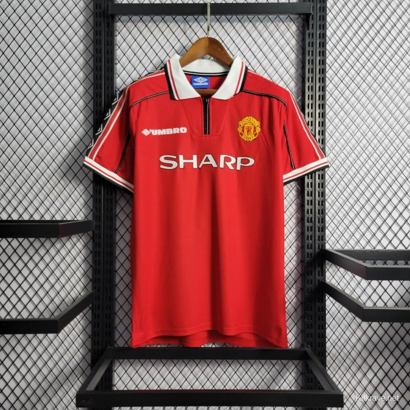 Retro 98-99 Manchester United Home Jersey