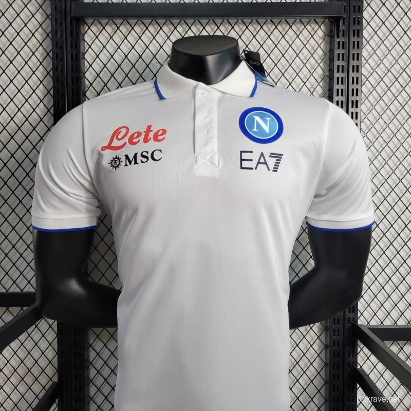 23-24 POLO Napoli White Polo Jersey