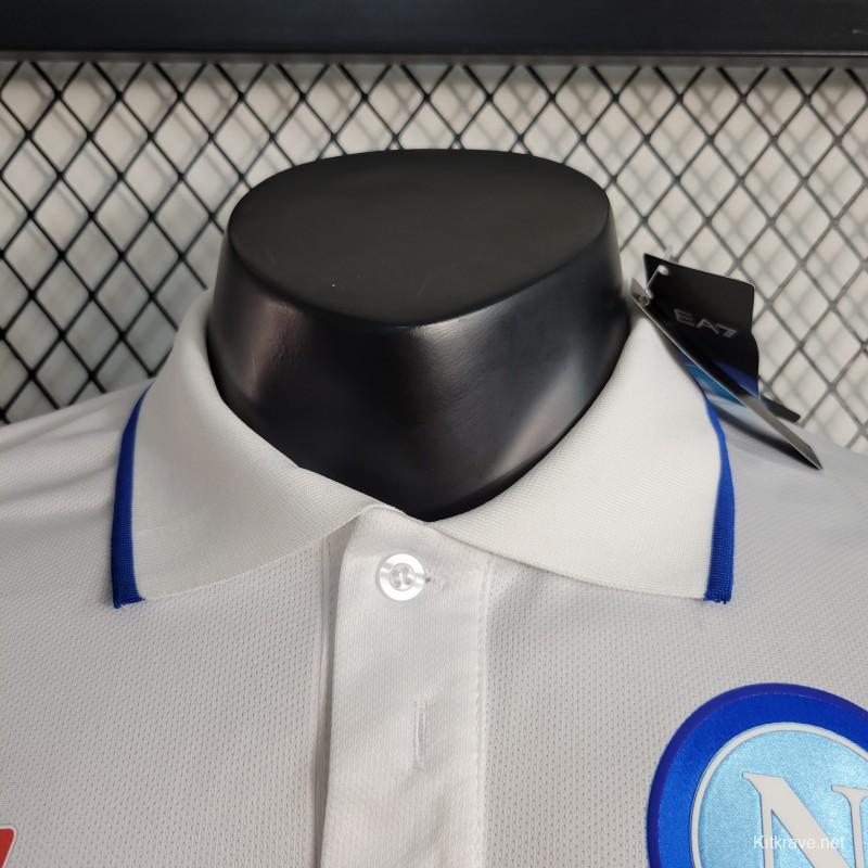 23-24 POLO Napoli White Polo Jersey