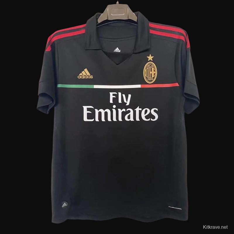 Retro 11/12 AC Milan Third Black Jersey