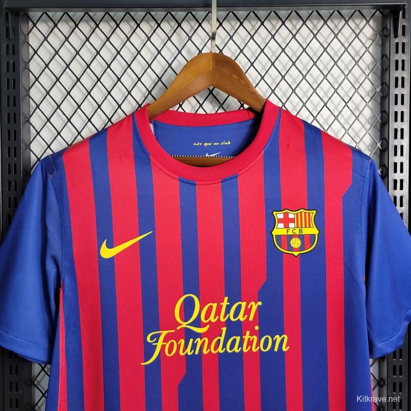 Retro 11-12 Barcelona Home Soccer Jersey