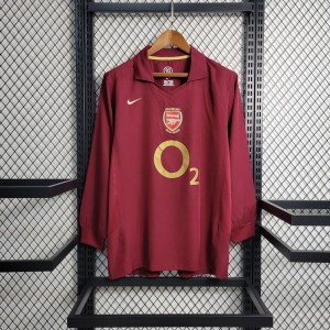 Retro 05-06 Arsenal Home Long Sleeve Jersey