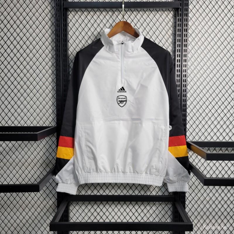 23-24  Arsenal White Windbreaker