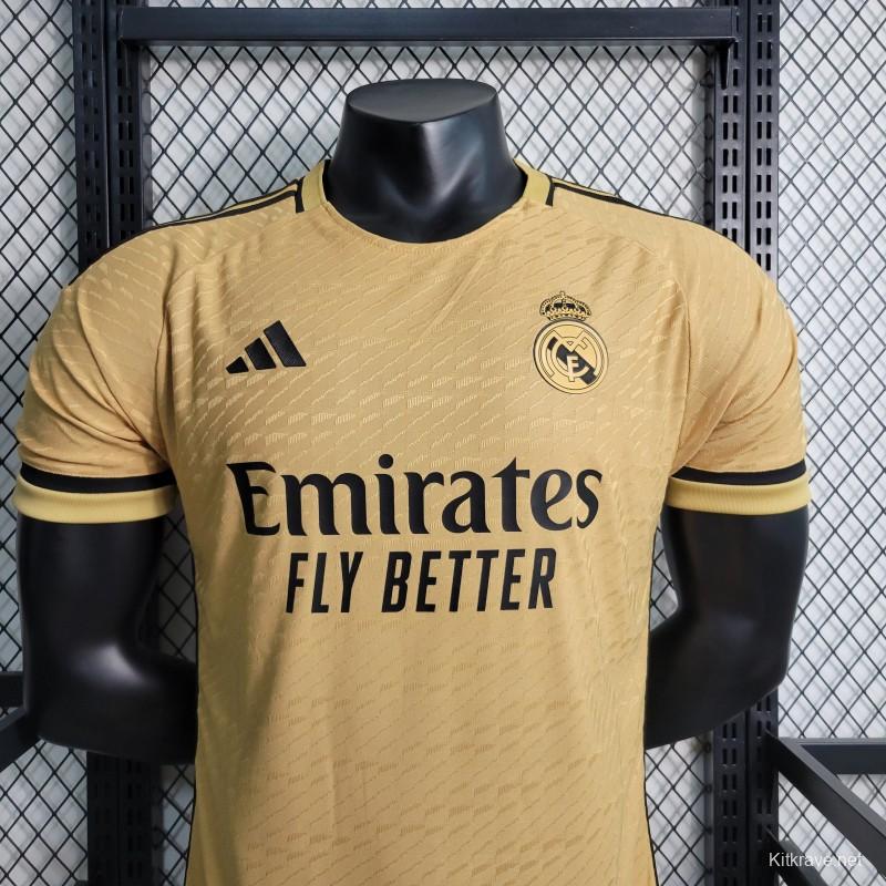 Player Version 23-24 Real Madrid Away Brown Jersey