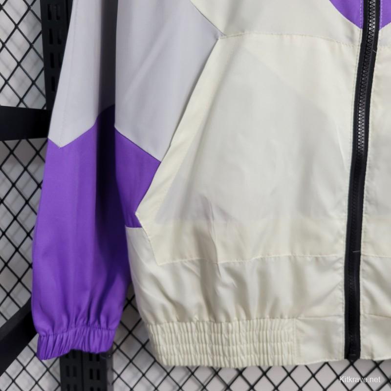 23-24 Mexico White Purple Windbreaker