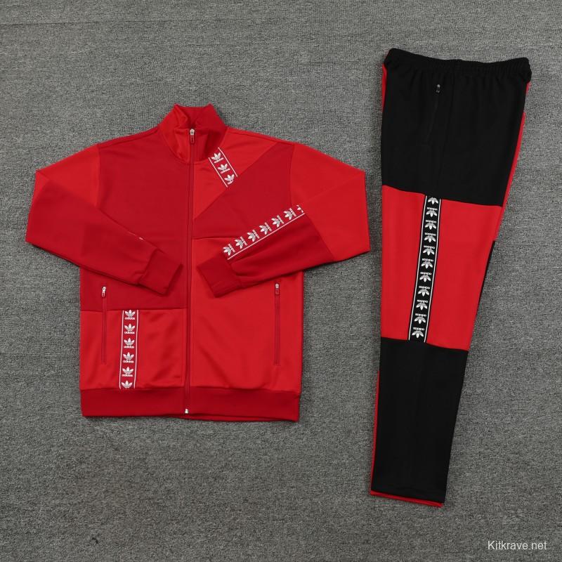 23/24 Adidas Original Wine/Red Full Zipper +Pants