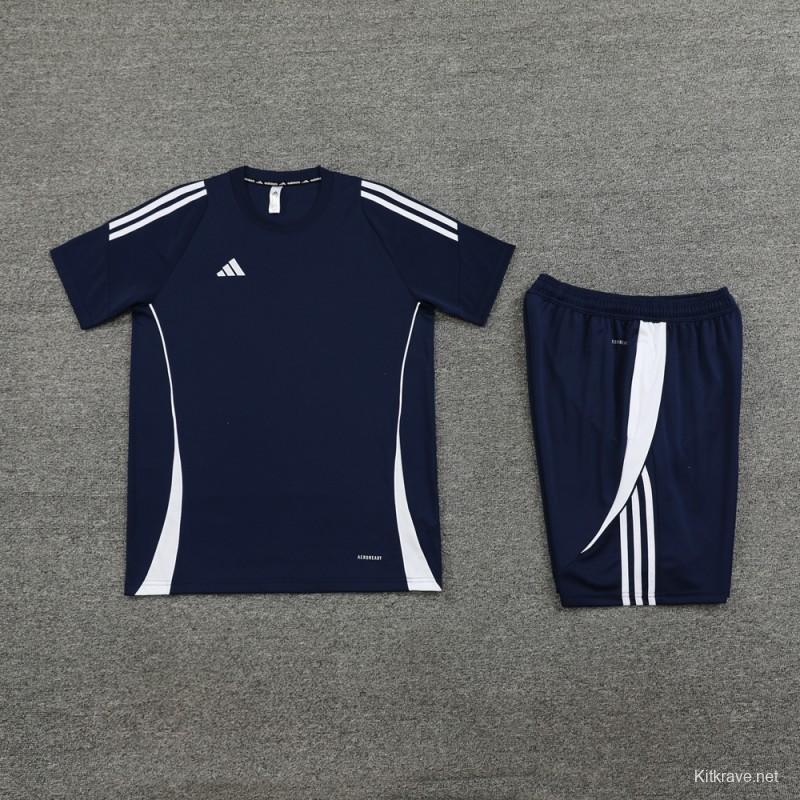 2024 Adidas Navy Short Sleeve Jersey+Shorts