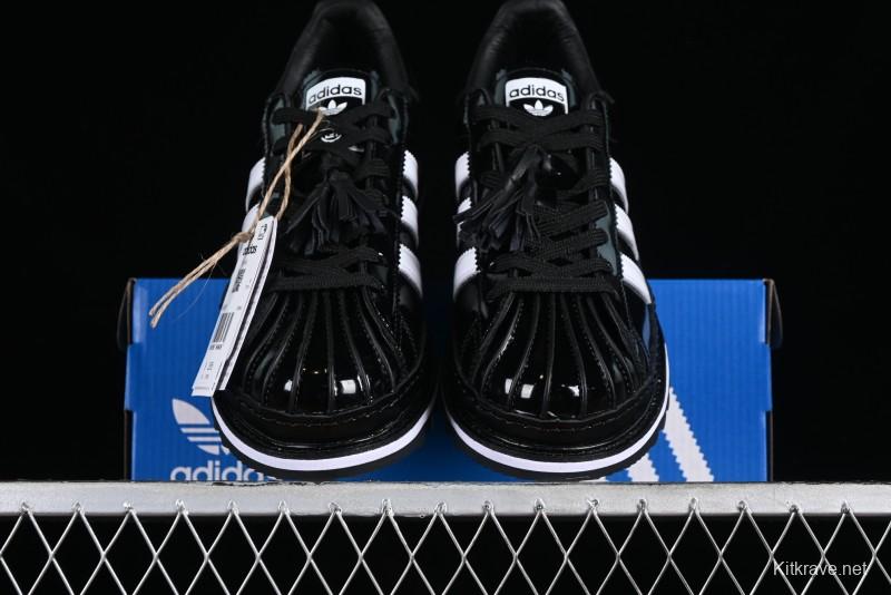 Adidas Clot x Superstar IH5953 Preppy Style Leather Sneakers with Shell Toe - IH5953