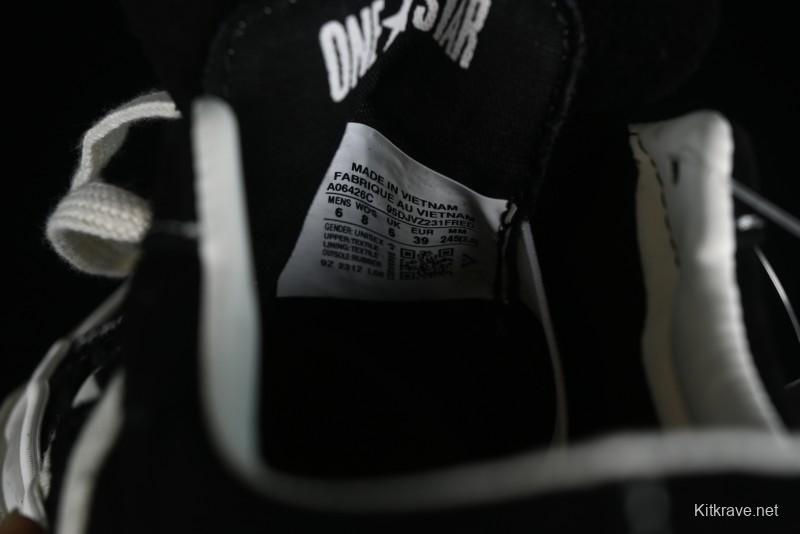 Converse One Star Academy Pro Classic Black & White One Star Retro Casual Skate Shoes - A06426C