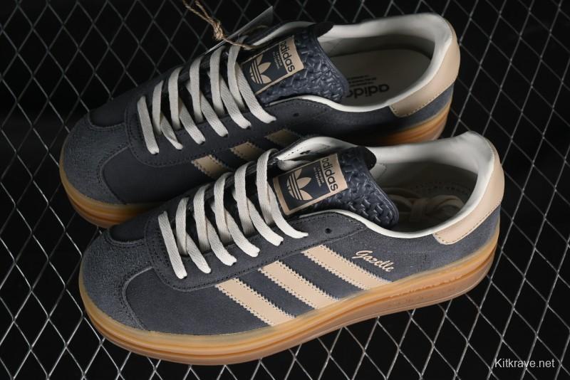 Adidas Originals Gazelle Bold IE0428 Low-Top Sneakers with Thick Sole for Casual Wear Anti-Slip and Durable - IE0428