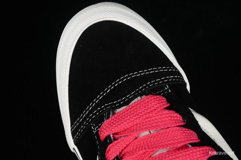 Vans Classics Knu Skool Retro Skate Shoes with Thickened Tongue and Oversized Toe - VN0009QCBLK