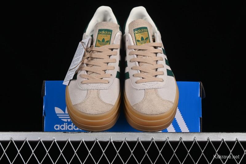 Adidas Originals Gazelle Bold ID7056 Low-Top Sneakers with Thick Sole for Casual Wear, Slip-Resistant and Durable - ID7056