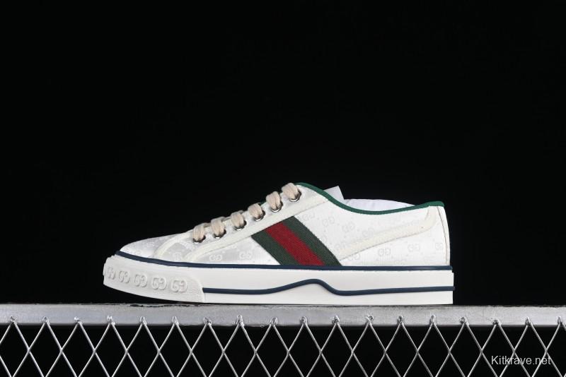 Gucci Tennis 1977 Print Sneaker Retro Casual Sports Canvas Shoes - 02JPO9064