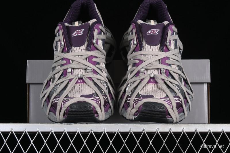 Balenciaga Phantom Sneaker 10th Generation Lace-Up Running Shoes with Transparent Heel Strap - W3XL51269