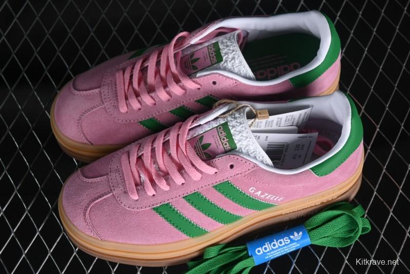 Adidas Originals Gazelle Bold Low-Top Sneakers with Thick Sole for Casual Wear - IE0420
