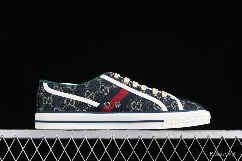 Gucci Tennis 1977 Print Sneaker Retro Casual Canvas Shoes - 02JPO9064