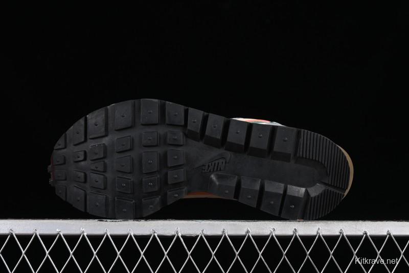 Nike Sacai VaporWaffle 3.0 Deconstructed Sneakers with Overlapping Swoosh and Dual Tongue - DD1875-107