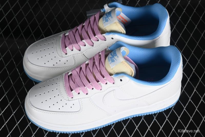 Nike Air Force 1 '07 Low Color-Changing Thermal-Activated White Blue Pink Casual Sneakers - LC5688-001