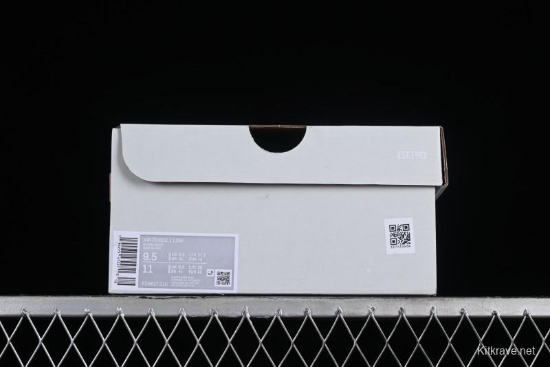 Nike Air Force 1 '07 Low Classic Black White Swoosh Casual Sneakers - FZ0627-010