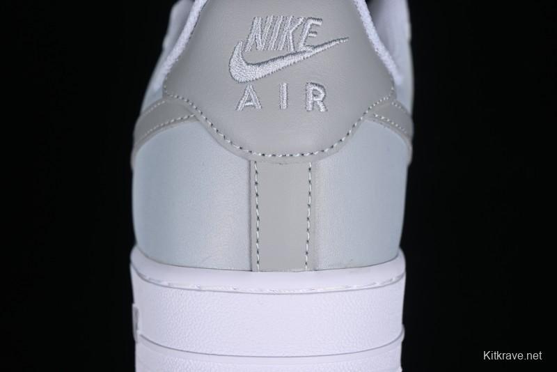 Nike Air Force 1 '07 Low Customized Anime Theme Gradient Grey Swoosh Casual Sneakers - FN0366-102