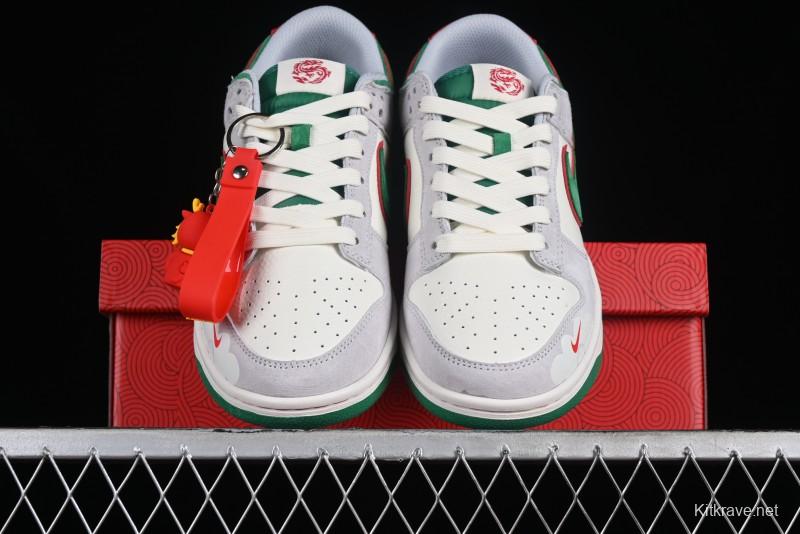 Nike SB Dunk Low Chinese New Year Limited - Azure Dragon Anniversary High-End Custom Low-Top Casual Skate Shoes - CR8033-505